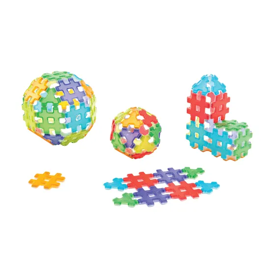 Magnetic Polydron - Transparent Shapes - 70 Pieces - Modern Teaching Aids NZ