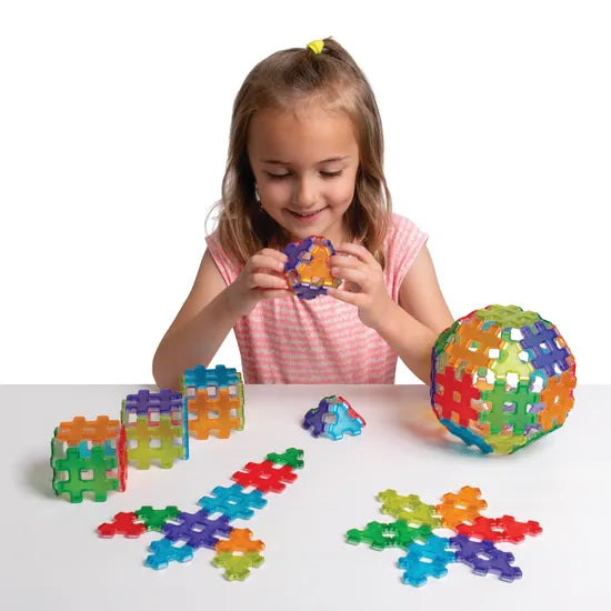 Magnetic Polydron - Transparent Shapes - 70 Pieces - Modern Teaching Aids NZ