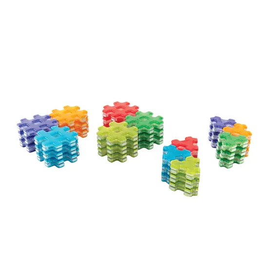 Magnetic Polydron - Transparent Shapes - 70 Pieces - Modern Teaching Aids NZ
