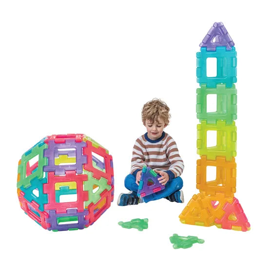 Translucent Giant Polydron Set of 60 - Modern Teaching Aids NZ