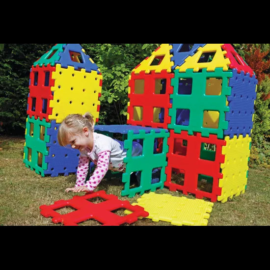 Polydron XL - Bright Colours - 36 pieces - Modern Teaching Aids NZ