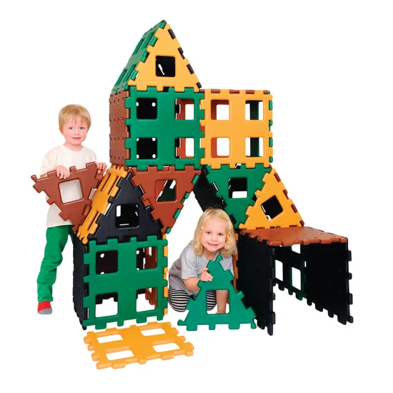 Polydron XL - Natural Colours - 36 pieces - Modern Teaching Aids NZ