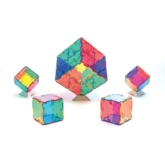 CMY Crystal Polydron Set 48 Pieces - Modern Teaching Aids NZ