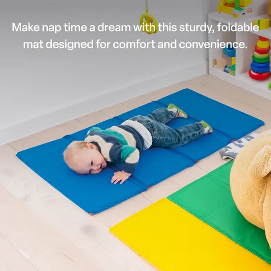 Folding Kindy Mat 2.5cm Thick 4 Panels - Modern Teaching Aids NZ