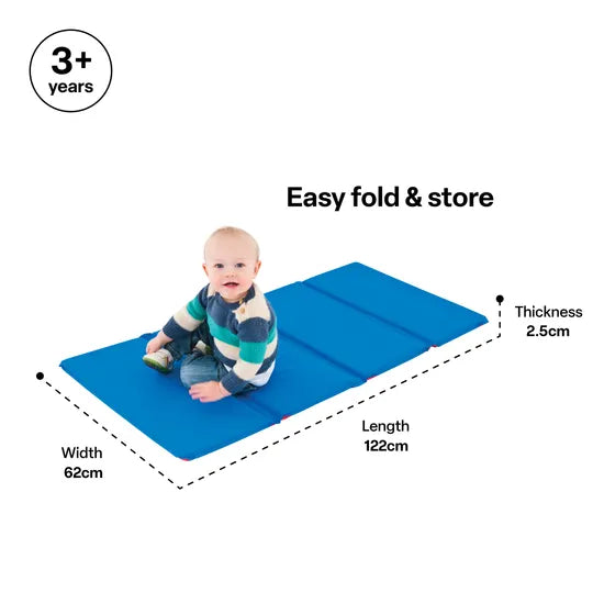 Folding Kindy Mat 2.5cm Thick 4 Panels - Modern Teaching Aids NZ