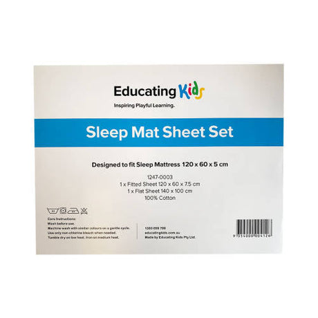 Sheet Set For Sleep Mat - 120x60x5cm - Modern Teaching Aids NZ