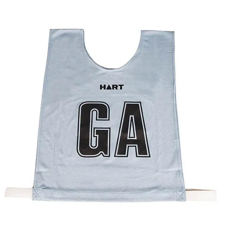 HART Mock Mesh Netball Bibs Jnr - Silver Bib/Black Letters - Modern Teaching Aids NZ