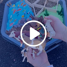 Sensory tray and tube activities