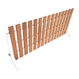 Outdoor Fence - Teak & White 150x40x70 - Modern Teaching Aids NZ