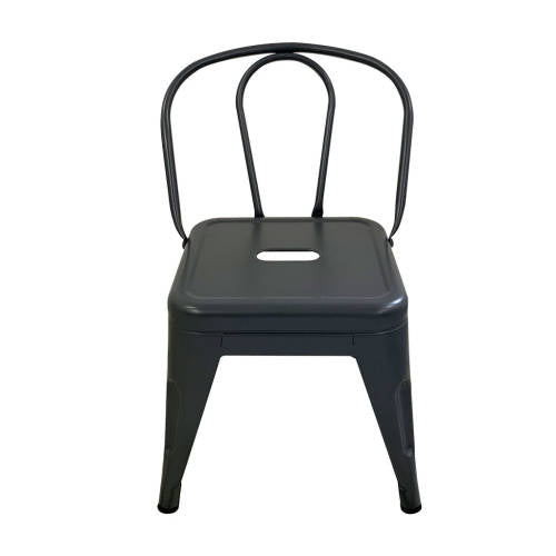 Set of 4 Child Tolix Chair Charcoal 30cmH - Modern Teaching Aids NZ