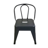 Set of 4 Child Tolix Chair Charcoal 30cmH - Modern Teaching Aids NZ