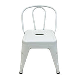 Set of 4 Child Tolix Chair White 30cmH - Modern Teaching Aids NZ