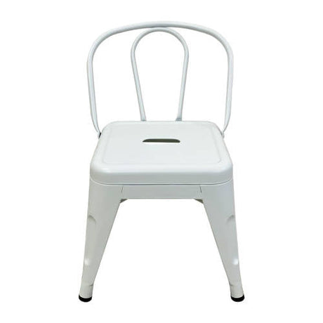 Set of 4 Child Tolix Chair White 30cmH - Modern Teaching Aids NZ