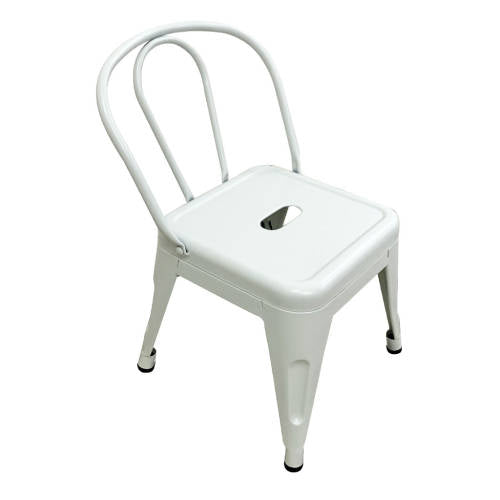 Set of 4 Child Tolix Chair White 30cmH - Modern Teaching Aids NZ