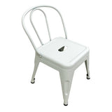 Set of 4 Child Tolix Chair White 30cmH - Modern Teaching Aids NZ