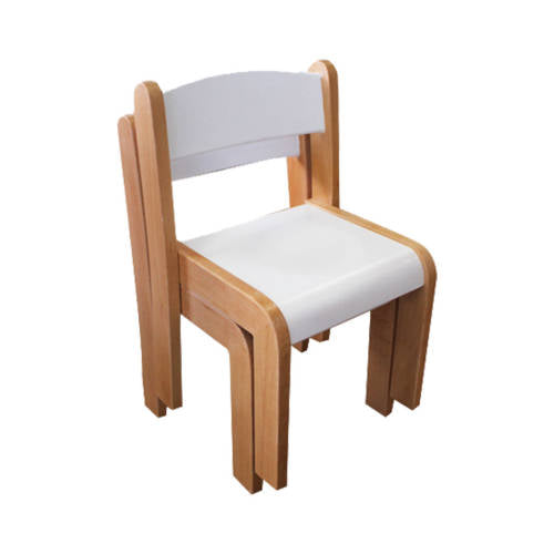 Hardwood Chair White 30cm - Set of 2 - Modern Teaching Aids NZ