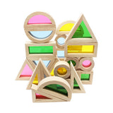 See Through Rainbow Blocks 24 pc - Modern Teaching Aids NZ