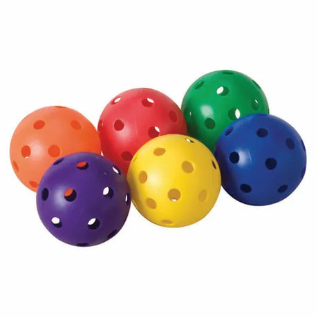 HART Rainbow Wiffle Balls 9 Inch Set of 6 - Modern Teaching Aids NZ