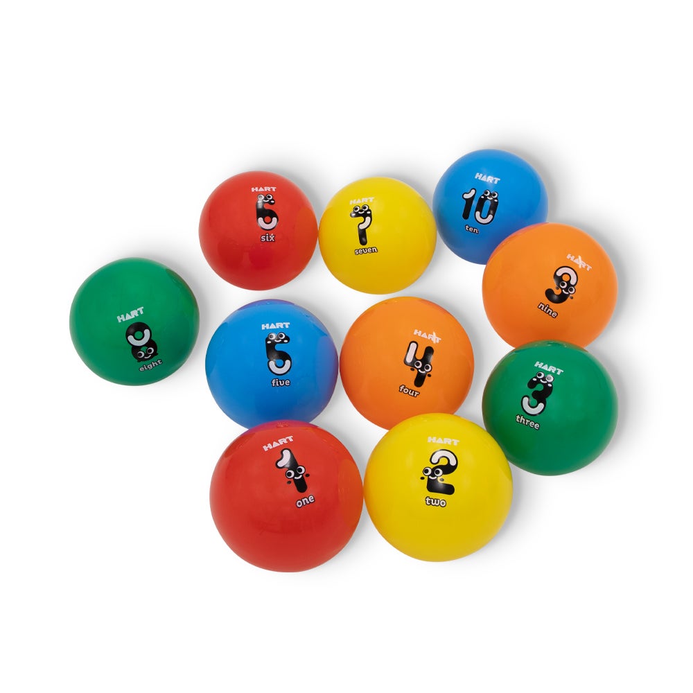 HART Number Balls 20cm Set of 10 - Modern Teaching Aids NZ