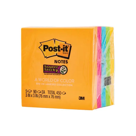 Post-it Notes Super Sticky PK5 - Modern Teaching Aids NZ