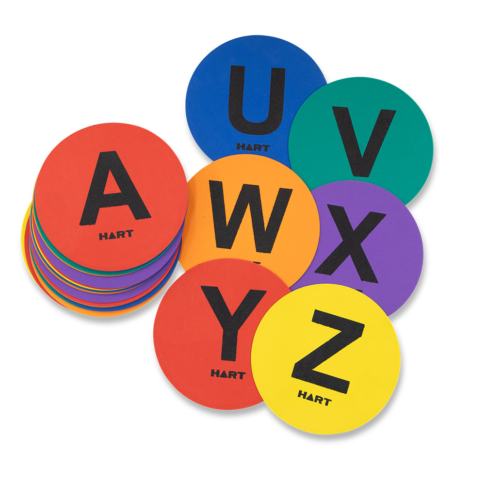 Marking Spot Discs Alphabet Set of 26 - Modern Teaching Aids NZ