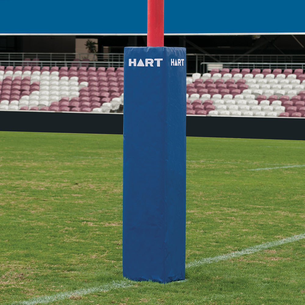 HART Square Rugby Post Pads 35cm - Blue 100mm Cut Out - Modern Teaching Aids NZ