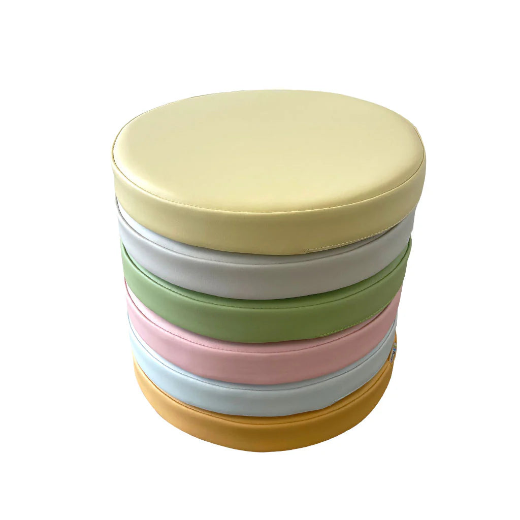 Round Floor Cushions Pastel 35 cm – 6pc - Modern Teaching Aids NZ
