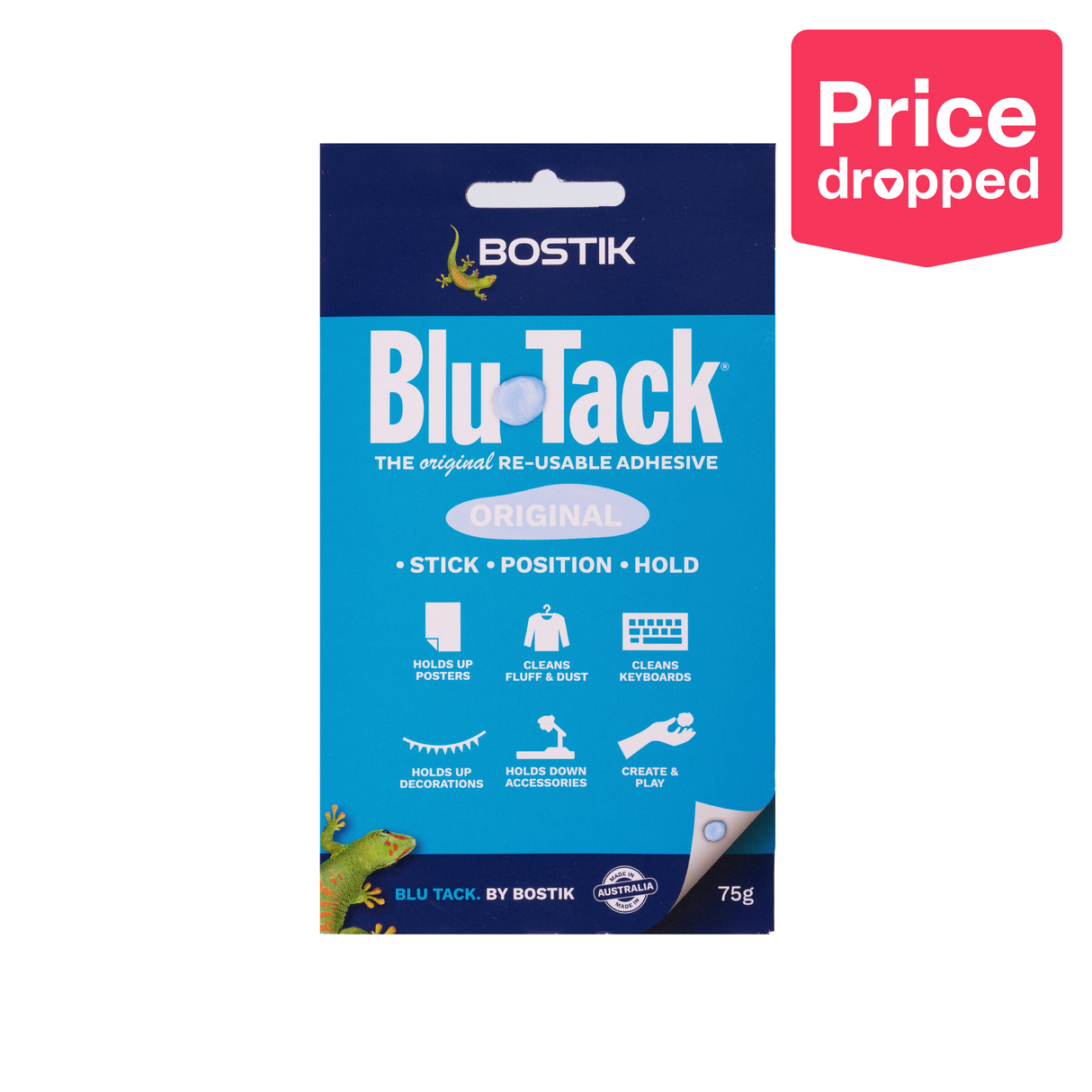 Bostik Blu Tack Reusable Adhesive, 75 g - Modern Teaching Aids NZ