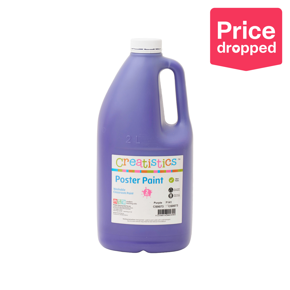 Creatistics Poster Paint 2 L - Purple - Modern Teaching Aids NZ