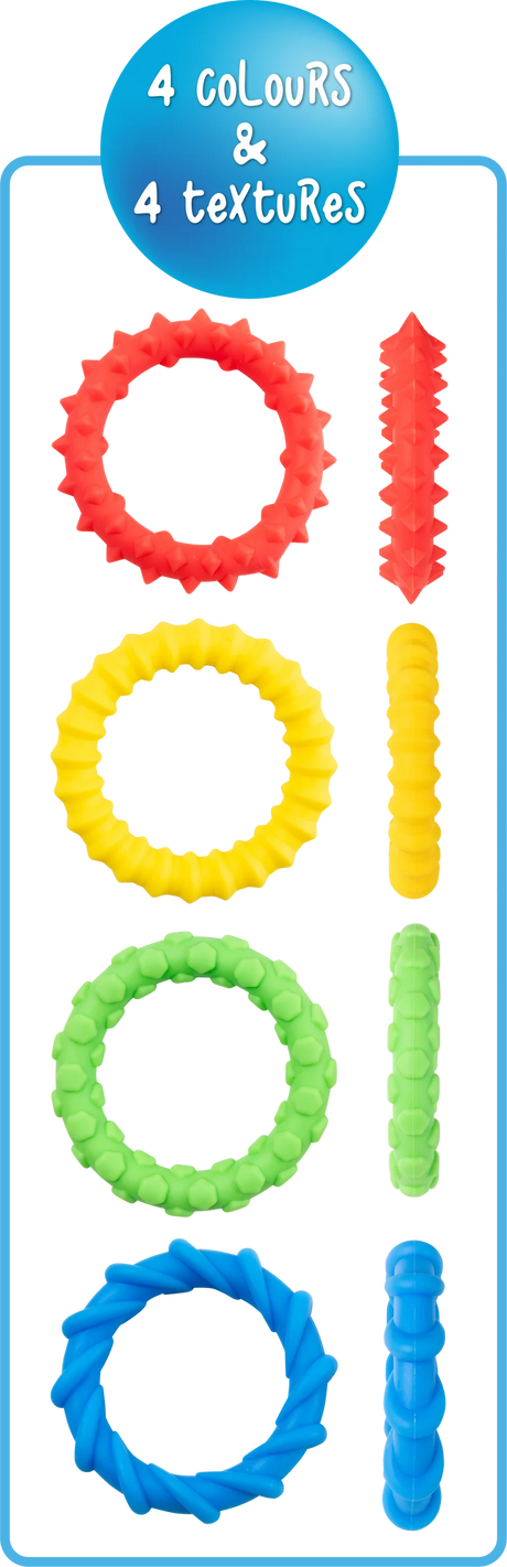 Textured Fidget Bracelets Set of 4