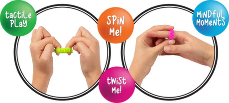 Textured Fidget Rings Set of 12