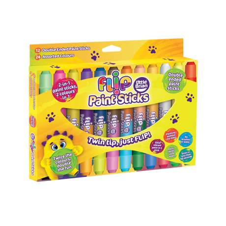 Little Brian - Flip Paint Sticks 12 Pk - Modern Teaching Aids NZ