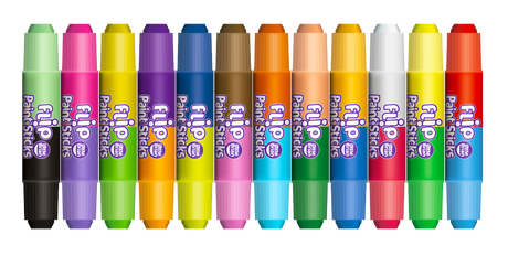 Little Brian - Flip Paint Sticks 12 Pk - Modern Teaching Aids NZ