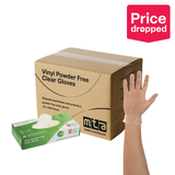 MTA Essentials Vinyl Gloves Clear XL - 10 x Pack of 100