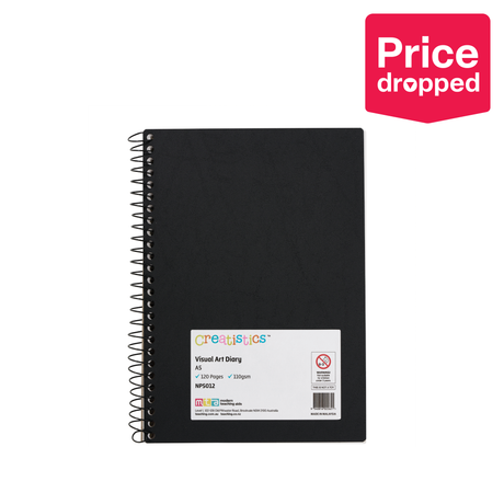 Creatistics Visual Art Diary A5 110 gsm - 120 Page - Modern Teaching Aids NZ
