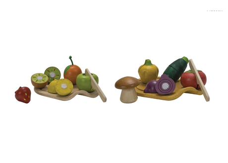 Plan Toys Fruit & Veg - Role Play, Set of 2 - Modern Teaching Aids NZ