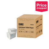 MTA Interleaved Toilet Paper - 2Ply, 250 Sheets per Pack, Pack of 36