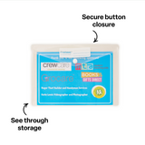 Protext A5 Button Document Wallet Clear