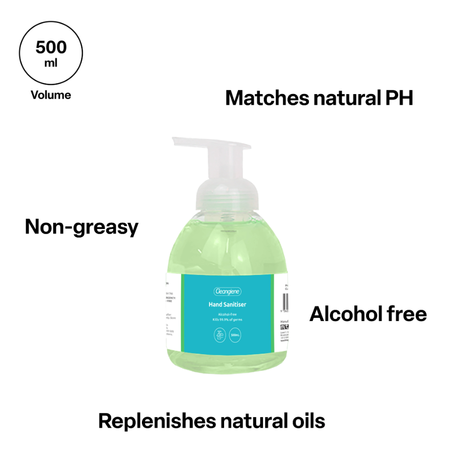 Cleangiene Hand Sanitiser Alcohol-free – 500 mL