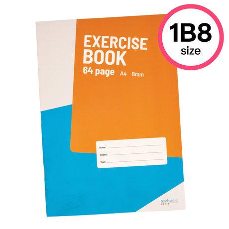 Teachables Exercise Book A4 8mm Lined 64p - Modern Teaching Aids NZ
