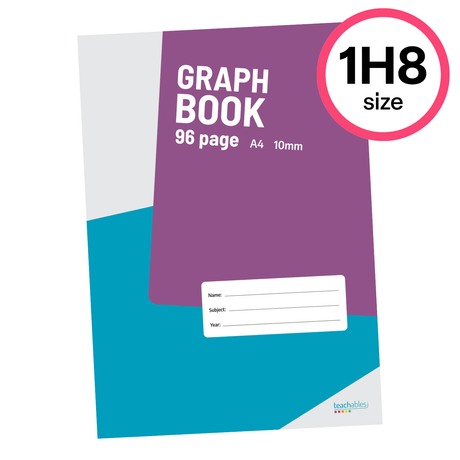 Teachables Graph Book A4 10mm 96p - Modern Teaching Aids NZ