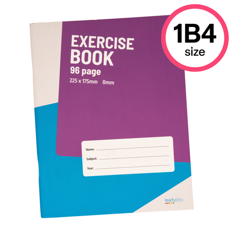 Teachables Exercise Book 225 × 175mm 8mm Lined 96p - Modern Teaching Aids NZ