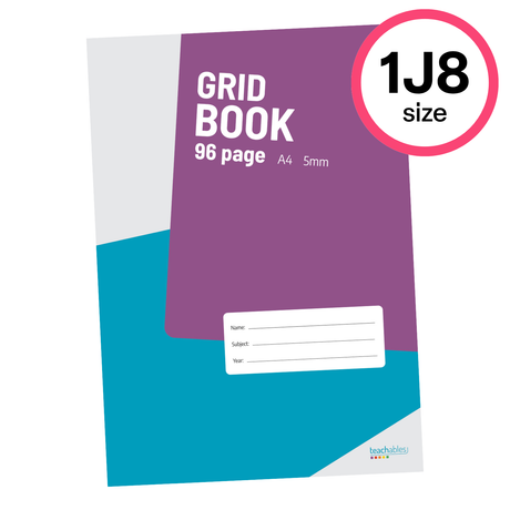 Teachables Grid Book A4 5mm 96p - Modern Teaching Aids NZ