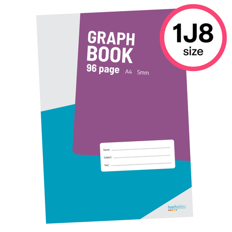 Teachables Graph Book A4 5 mm 96p - Modern Teaching Aids NZ