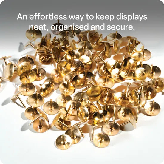 Thumb Tacks Gold - Pack of 100