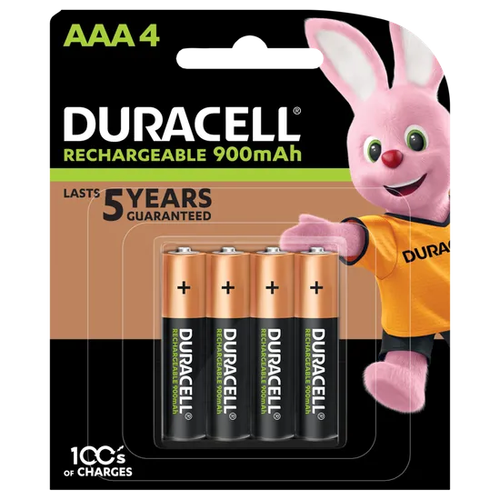 Duracell Rechargeable Batteries AAA - Pack of 4
