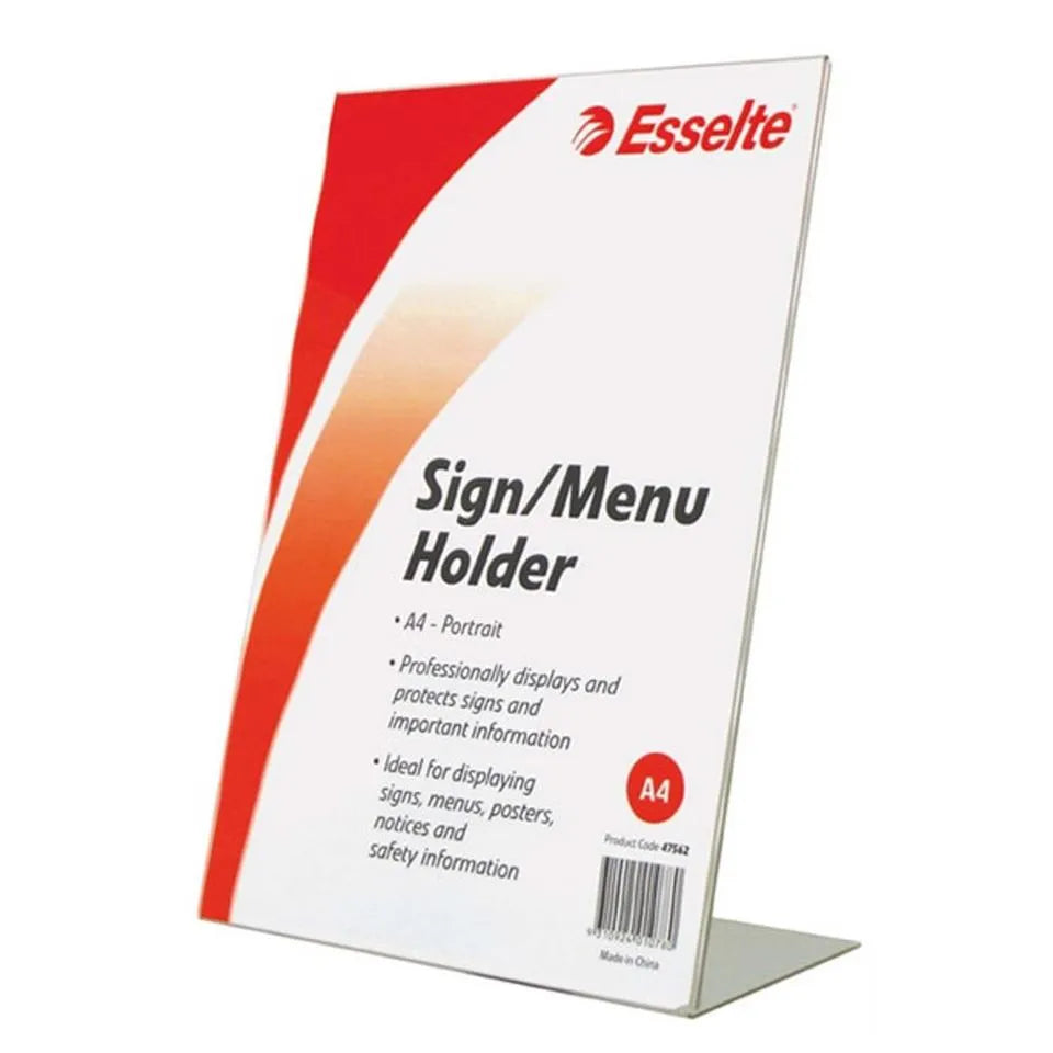 Esselte Brochure Holder Slanted Portrait A4