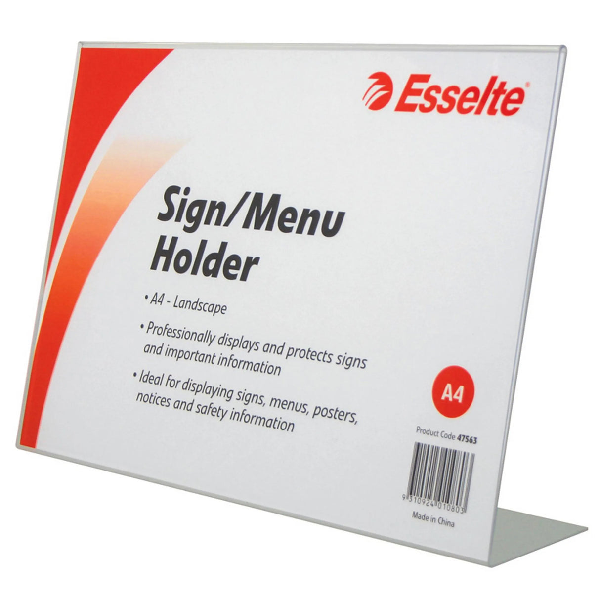 Esselte Brochure Holder Slanted Landscape A4