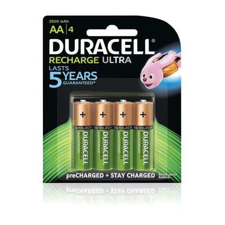 DURACELL RECHARGEABLE BATTERIES AA PK 4 - Modern Teaching Aids NZ