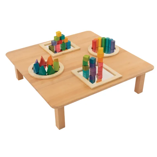 Wood Framed Play Mirrors - 30cm - Set of 4 - Modern Teaching Aids NZ